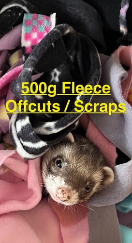 500g fleece fabric offcuts - 500g, /