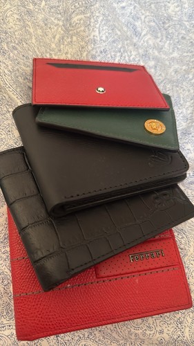 Ferrari men leather wallet - ferrari,