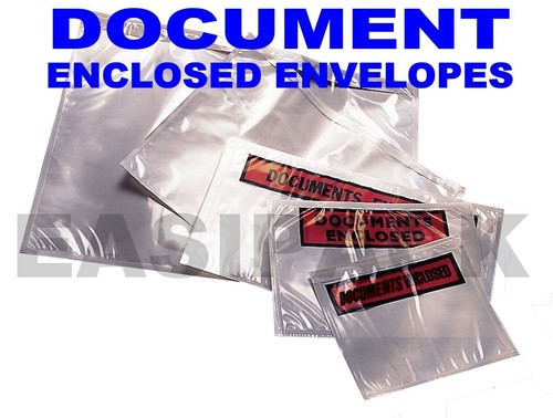Document enclosed envelopes - enclosed,