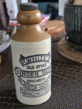 STONE GINGER BEER BOTTLE  (R. WHITES )NEWTON HEATH MANCHESTER