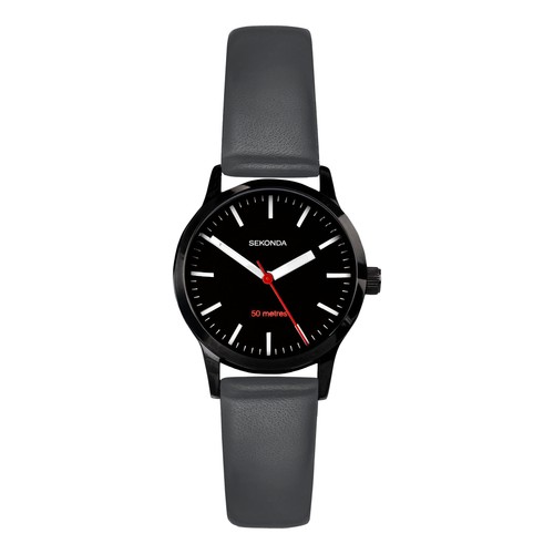 Sekonda ladies grey leather - ladies,