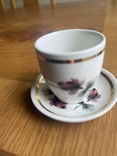 Egg cup and - egg, plate