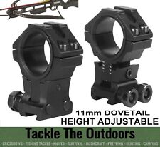 Infinity Hunter Profile Height Adjustable Dovetail Crossbow Rifle Scope Mounts