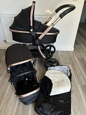 Babystyle Egg 2 Pram Pushchair Huge Bundle Diamond Black Rose Gold