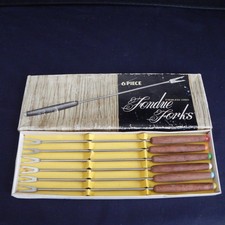 Vintage Fondue Forks 6 Piece