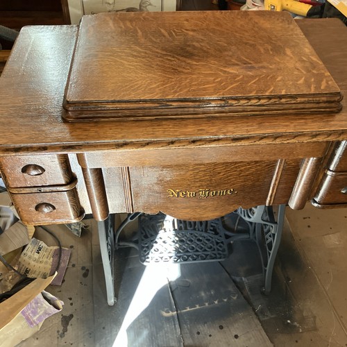 Antique new home treadle - new,