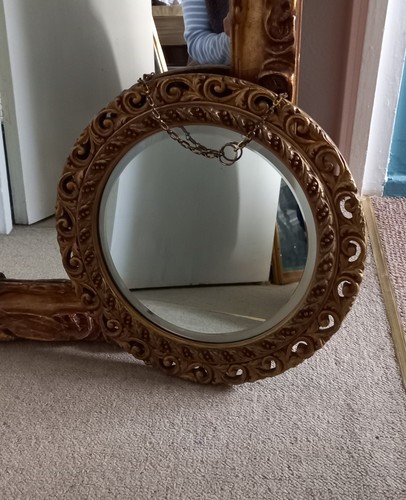 Vintage elegant round gilt - vintage,