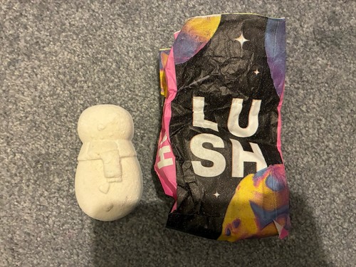 Lush snowman bath - bath, white