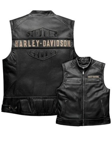 Men real leather harley - men's,