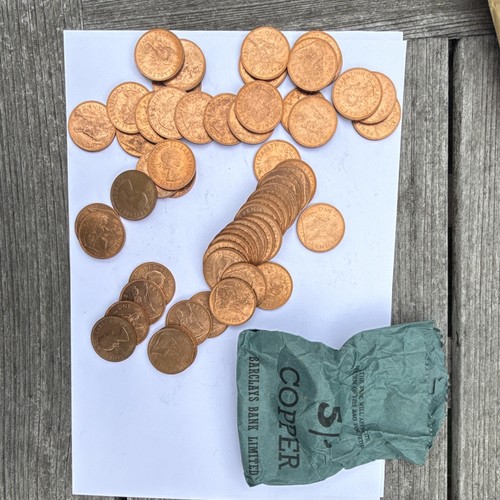 1958 british copper coins - copper, bulk