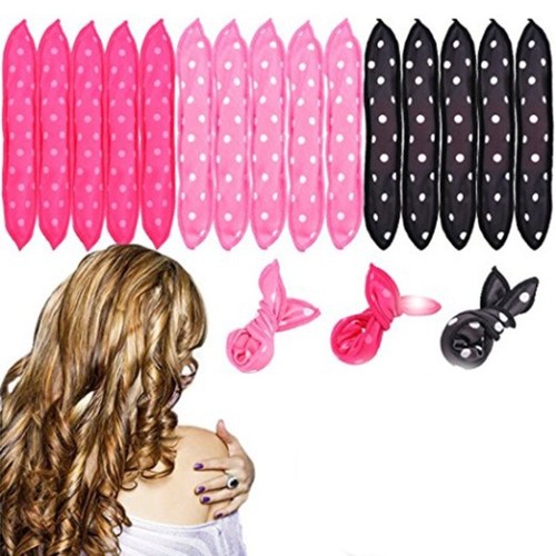 Heatless curling rod set - heatless, soft