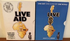 Live Aid DVDs 1985 & 2005 4 DVD Set In Original Boxes In Very Good Condition