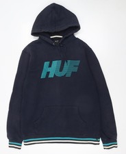 HUF Men's Blue Pullover Hoodie