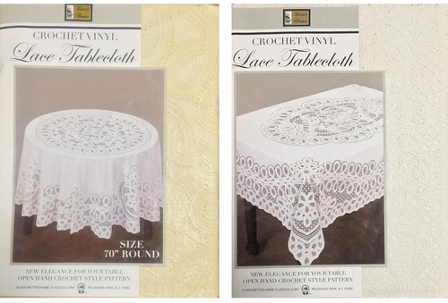 Crochet vinyl lace tablecloth - crochet,