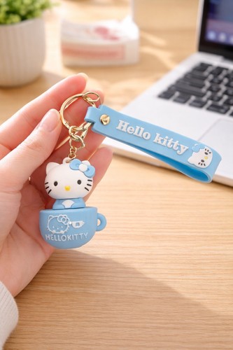Blue hello kitty keyring - blue,