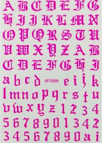 Nail art stickers pink old - nail,