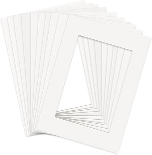 Picture mounts 10pcs white - 10pcs,
