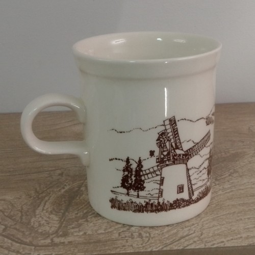 Windmill countryside scene mug - windmill,
