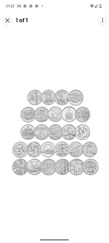 2018 10p coins - , a-z