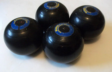 DUNLOP  STANDARD  LAWN  BOWLS  (set of 4)   5 and  1/16",    0/4095,   bowling