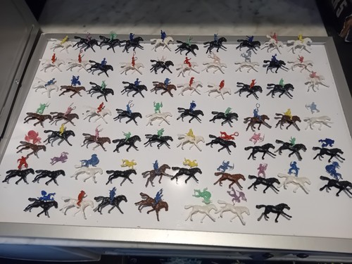 Vintage 1960s plastic cowboys - vintage,