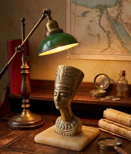 Vintage brass queen nefertiti - brass,