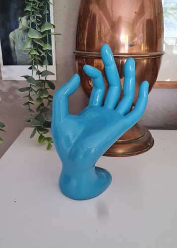 Funky blue mannequin hand - mannequin,