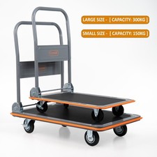 New! 150kg/300kg  Folding Platform Hand Sack Truck Trolley Transport Heavy Duty
