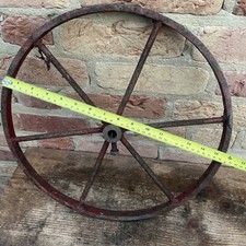 Vintage  Iron Rotary Hoe Wheel