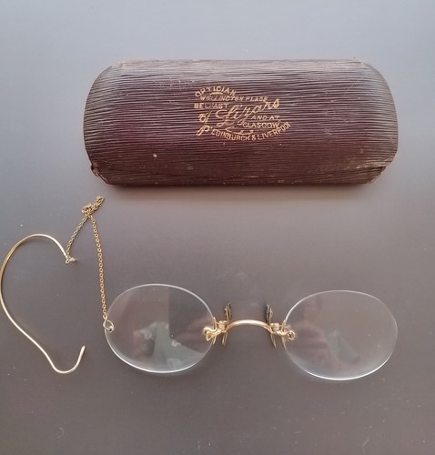 Antique pince nez glasses - antique,