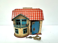 Vintage Tin Toy House Money