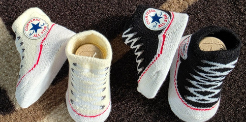 Converse infant booties - infant, socks