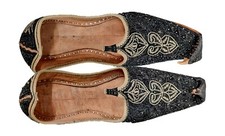 INDIAN WEDDING LEATHER KHUSSA SHOE SIZE AFGHAN MEN LADIES FOOT WEAR DESIGNER NEW