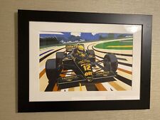 Senna F1 Lotus JPS Hand Original Drawn Artwork 1/1