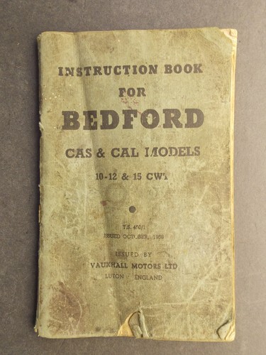 Instruction book for bedford - instruction,