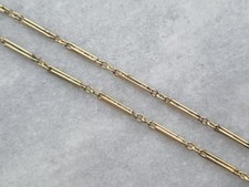 Antique Kollmar & Jourdan 18ct Rolled Gold Barleycorn Chain Necklace - 17.5"