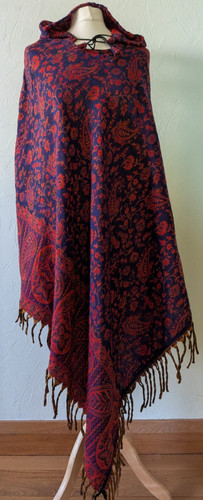 Funky threads hooded cape - threads,