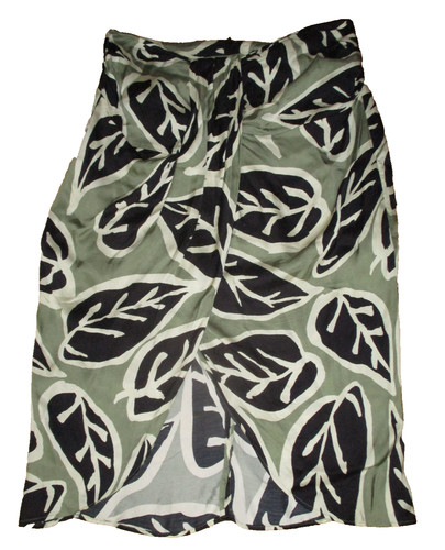 Zara green black ivory - , print