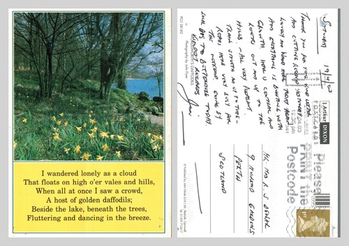 Postcard wordsworth s - -, wordsworth's