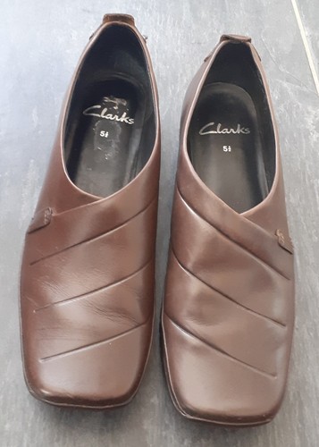 Clarks ladies brown leather - ladies,