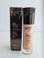Boots No7 Stay Perfect Foundation WHEAT 30ml New Boxed FREE FAST P&P 