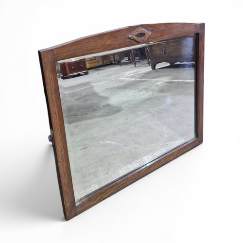 Vintage oak wall - oak, mirror