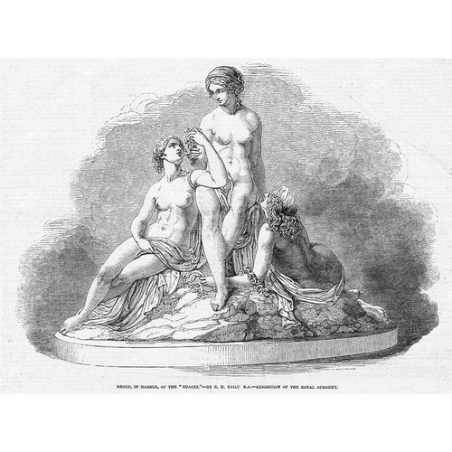 The graces marble statue - graces,