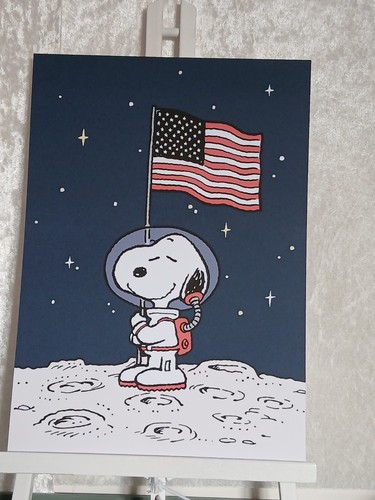 Snoopy art print - a4,