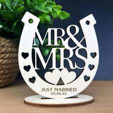 Just Married Wedding Gift For Couple Personalised Congratulations Gift Husband