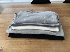 Bundle of 5 100% cashmere jumpers/cardigans for crafting (greys/black/white)