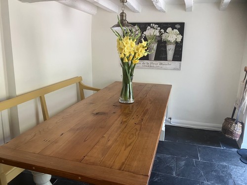 Large antique refectory - antique,