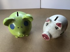 Piggy Money Banks - Vintage Ceramic with stoppers
