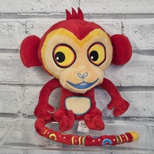 Tinga Tinga Tales Monkey Singing 8" Soft Toy Plush Working Bandai Red Sound