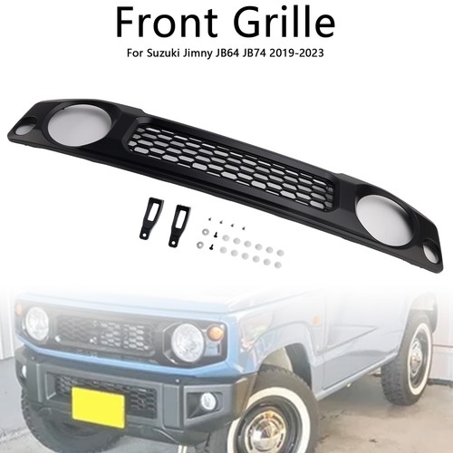 Black honeycomb front bumper - front,